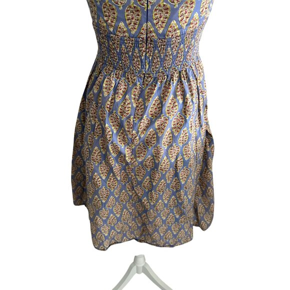 ESHAKTI Multicolor Leaf Print A Line Dress Size 2 - Picture 2 of 8